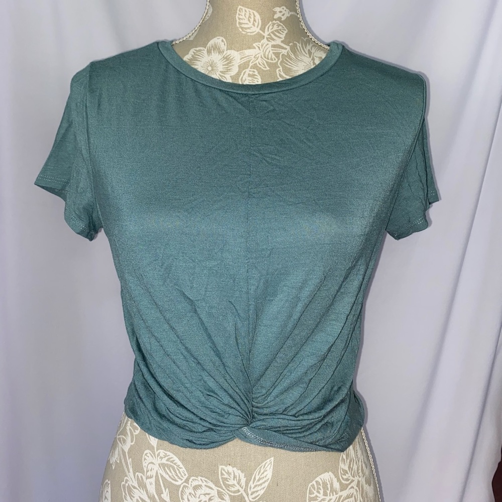 Blue/ Grey Crop Top